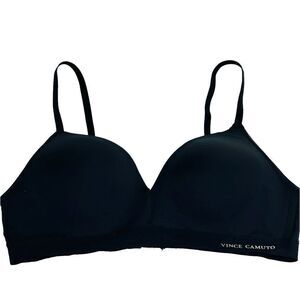 Vince Camuto black soft cup wireless lightly lined bra size 36B